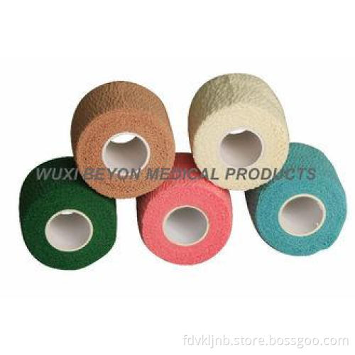 Colored Cohesive Cotton Elasticated Bandage Breathable For
